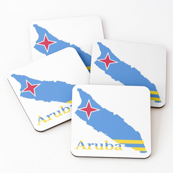 Item preview, Aruba map flag designed and sold by marosharaf.