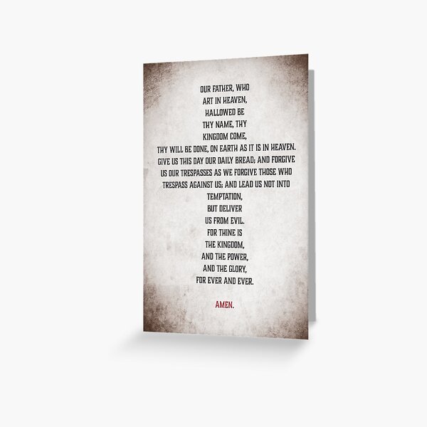 Item preview, The Lord's Prayer designed and sold by AtomicDesignUS.