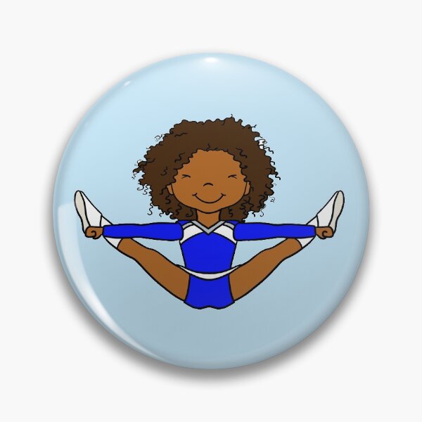 Item preview, Blue Cheerleader Toe Touch Jump designed and sold by thespeckledsink.