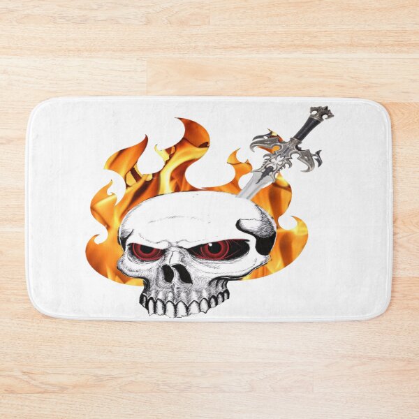 Item preview, Flaming skull  designed and sold by BellsPainting.