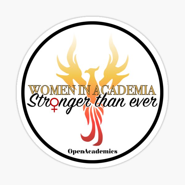 OpenAcademics Women in Academia (no boarder) Sticker