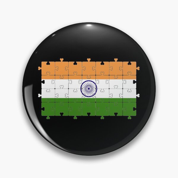Item preview, Autism Heart Jigsaw Puzzle Flag of India designed and sold by Chakibalami.