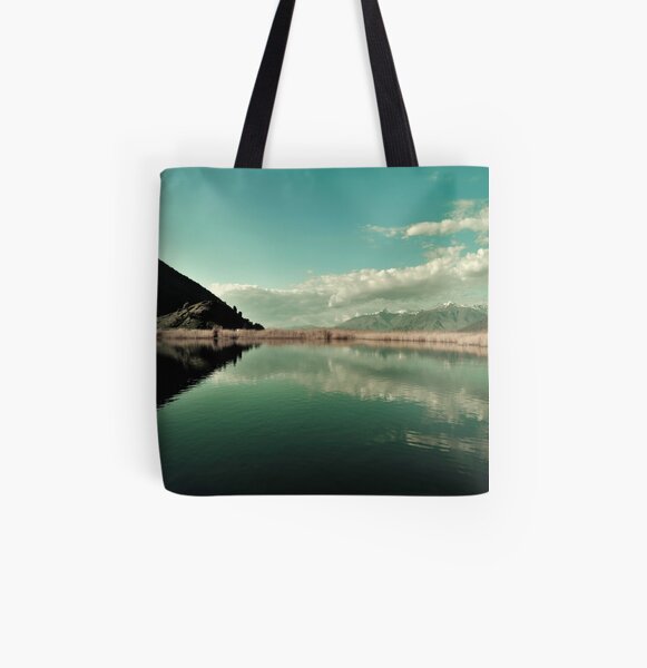 Lake Scene All Over Print Tote Bag