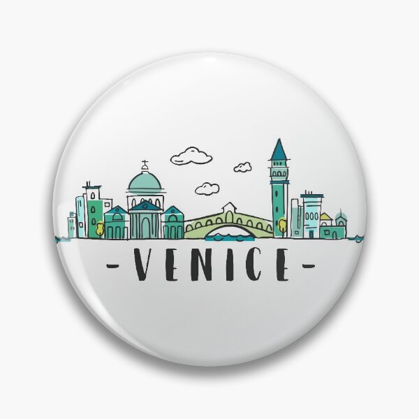 Item preview, Venice Venezia Italy Skyline Hand Drawn designed and sold by RajaGraphica.
