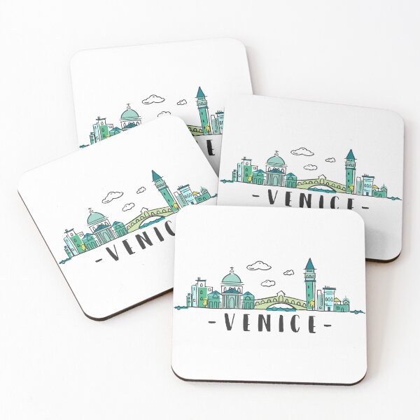 Item preview, Venecia Venecia Italia Skyline Dibujado a mano designed and sold by RajaGraphica.