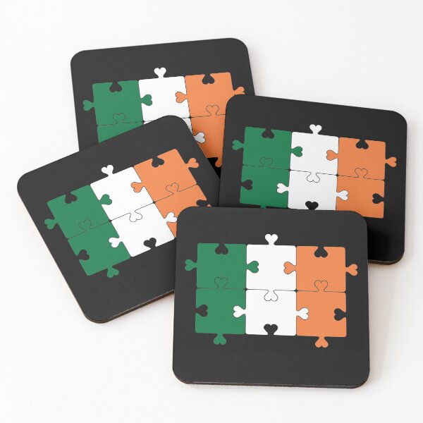 Item preview, Autism Heart Jigsaw Puzzle of The Ireland's Flag  designed and sold by Chakibalami.