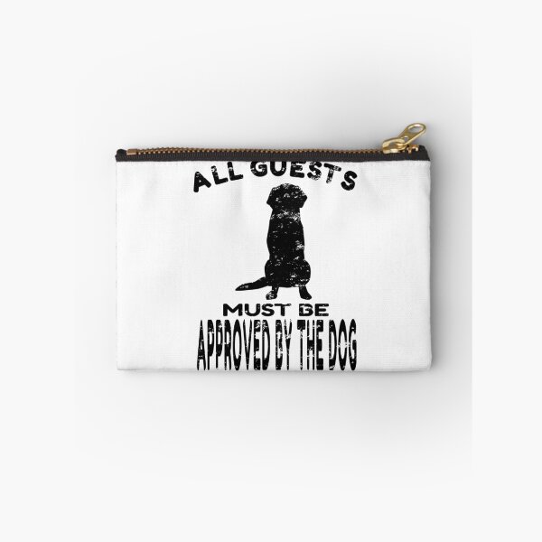Item preview, All Guests Must Be Approved By The Dog print designed and sold by RedmonsDesigns.