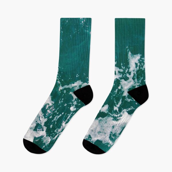 Item preview, Abstract emerald green wavy sea background designed and sold by by-jwp.