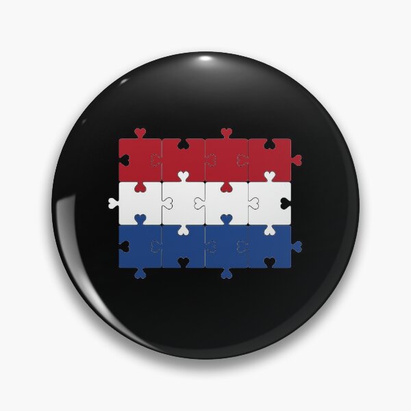 Item preview, Autism Heart Jigsaw Puzzle of Netherlands Flag  designed and sold by Chakibalami.
