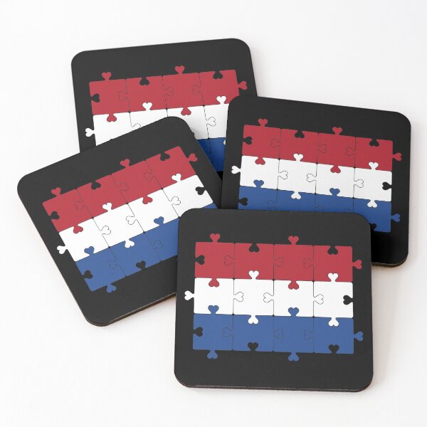 Item preview, Autism Heart Jigsaw Puzzle of Netherlands Flag  designed and sold by Chakibalami.