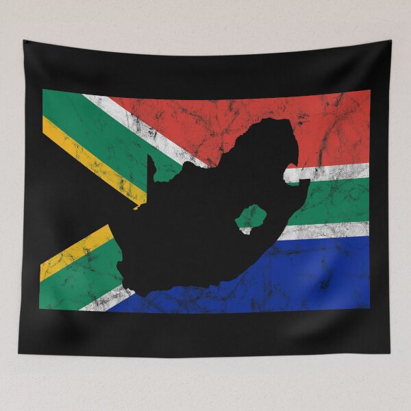 Artikelvorschau, Südafrika Flagge Silhouette entworfen und verkauft von crizzinho.