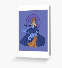 Gallifreyan Girl Greeting Card