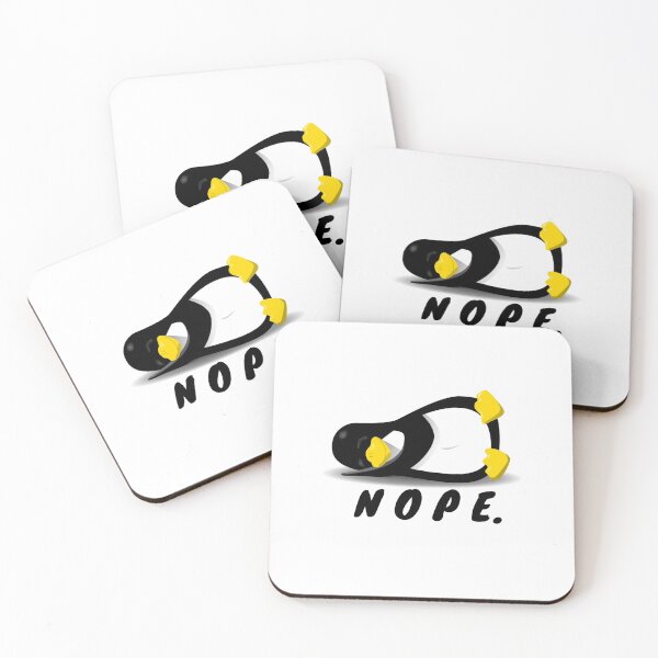 Item preview, Penguin,Art,Drawing,NOPE,Cute,Animal,New,Design designed and sold by Fiesta1000.