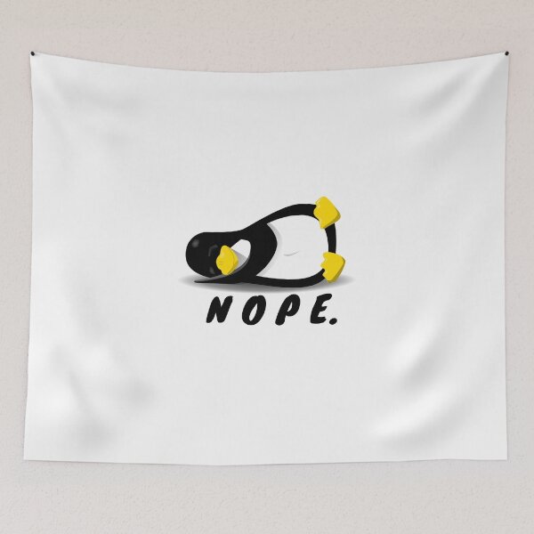 Item preview, Penguin,Art,Drawing,NOPE,Cute,Animal,New,Design designed and sold by Fiesta1000.