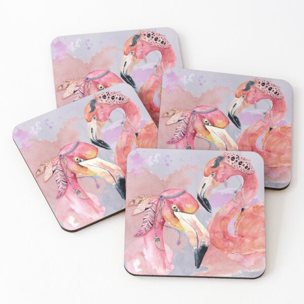 Item preview, Pink Flamingos – Boho Style designed and sold by M-ohlala.