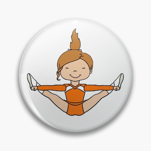 Item preview, Orange Cheerleader Toe Touch Jump designed and sold by thespeckledsink.