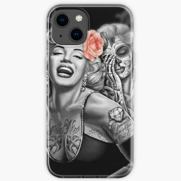 Marylin Monroe smile now cry later iPhone Soft Case