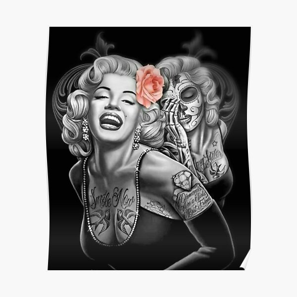 Marylin Monroe smile now cry later Poster