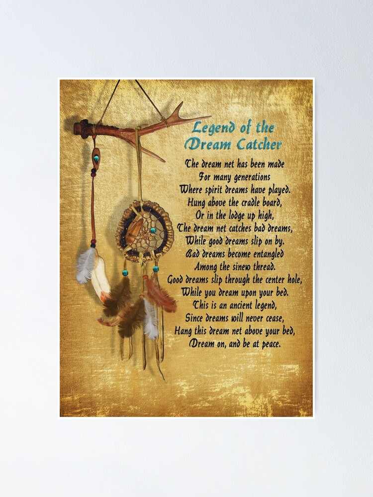 "Legend of the Dreamcatcher Poster" Poster by Irisangel Redbubble