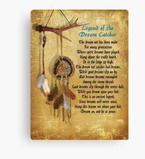 Legend of the Dream-catcher Poster Canvas Print
