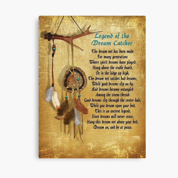 Legend of the Dream-catcher Poster Canvas Print