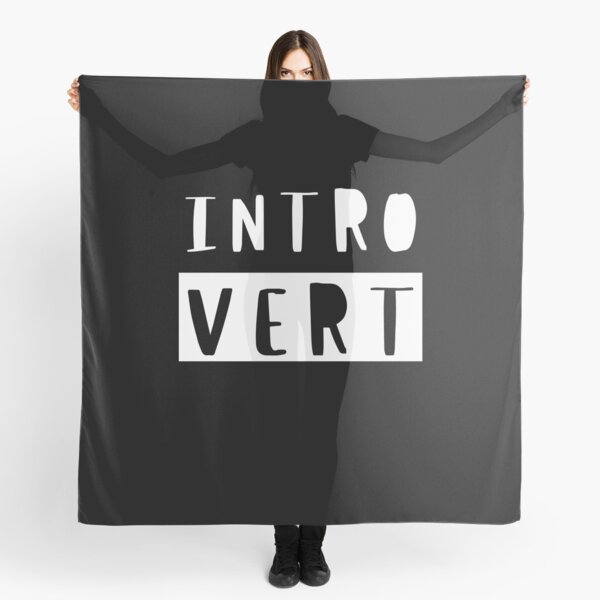 Introvert Love Quotes Scarves for Sale