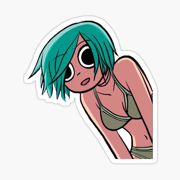 Ramona Flowers - turquoise hair Sticker.