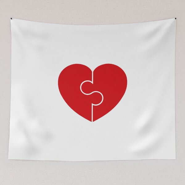 Item preview, Heart Puzzle Symbol icon . Red Heart , Vector Illustration designed and sold by Chakibalami.