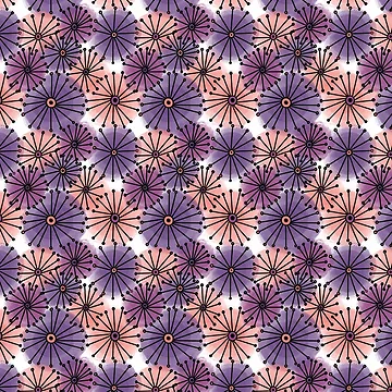 Artwork thumbnail, Star Flower Pattern by RuthMCreative
