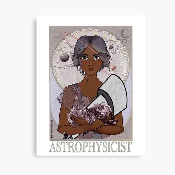 Astrophysicist (Art Nouveau) Canvas Print
