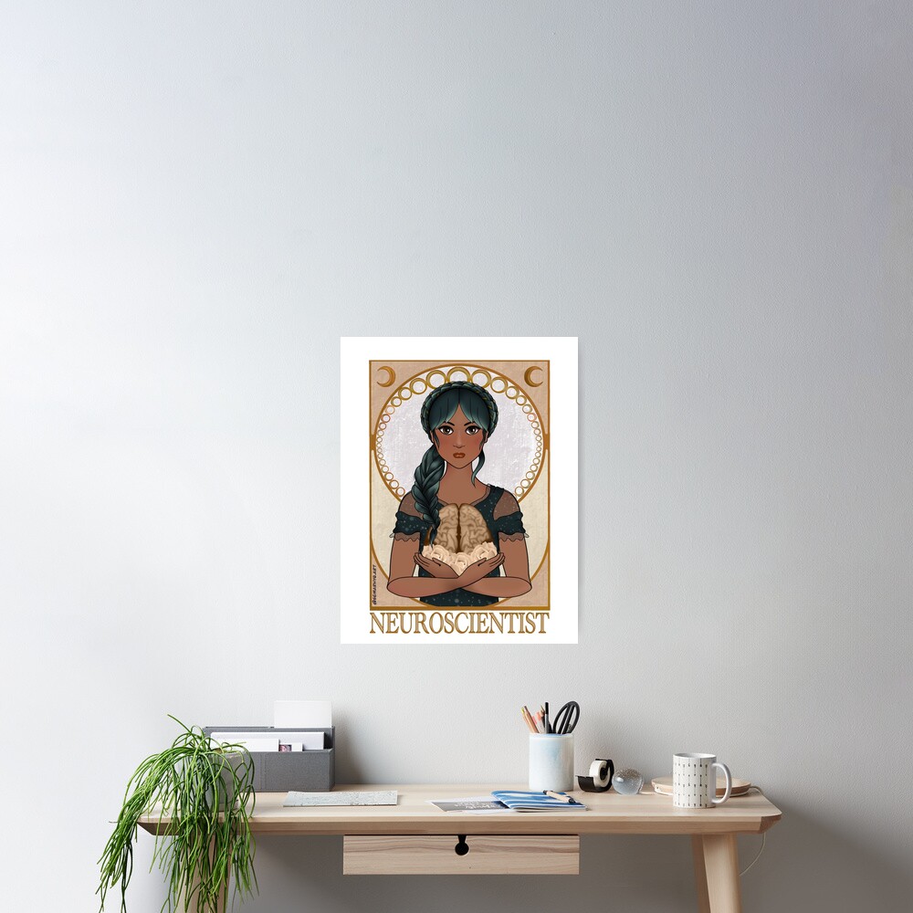 Neuroscientist (Art Nouveau) Poster