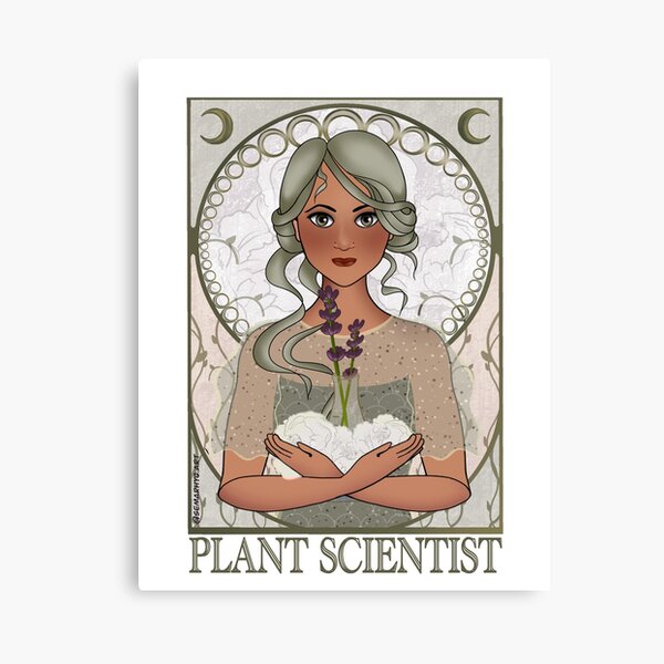 Plant Scientist (Art Nouveau) Canvas Print
