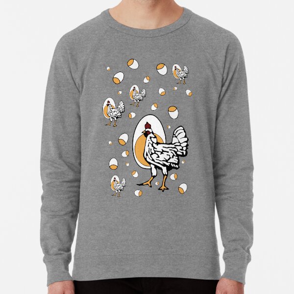 Retro Chickens Lightweight Sweatshirt