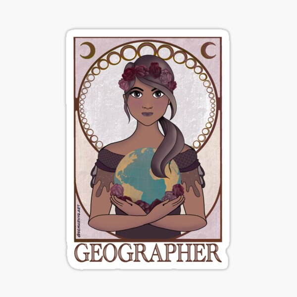 Geographer (Art Nouveau) Sticker