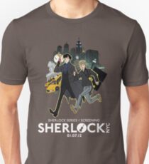 Sherlock NYC - SCREENING - Day (White Logo) Unisex T-Shirt