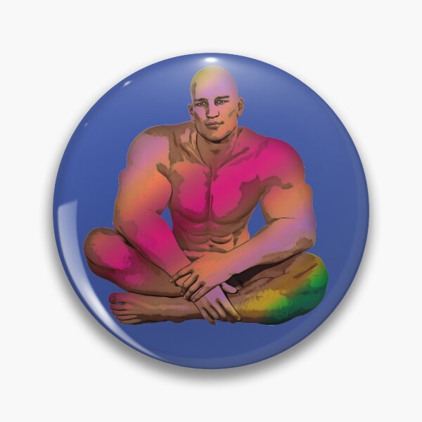 Item preview, Muscle Man Lotus Vaporwave Hunk designed and sold by GiorgioN.