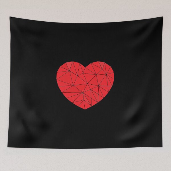 Item preview, Geometrical Red Heart Triangle Shape  designed and sold by Chakibalami.