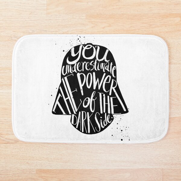 you under estimate the power typography Bath Mat