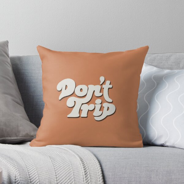 Mac Miller Don't Trip Circles Swimming Text Design Throw Pillow