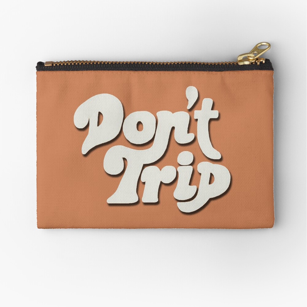 Mac Miller Don't Trip Circles Swimming Text Design Zipper Pouch