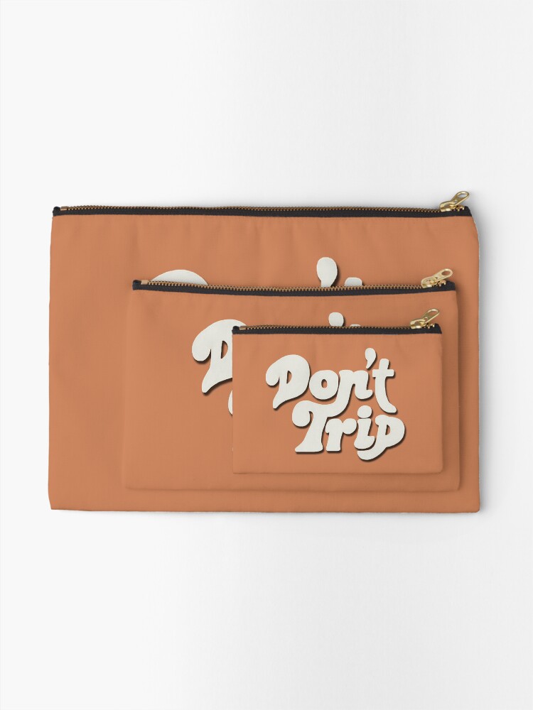 Alternate view of Mac Miller Don't Trip Circles Swimming Text Design Zipper Pouch