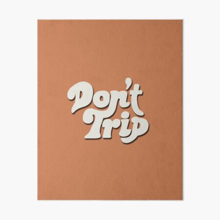 Mac Miller Don't Trip Circles Swimming Text Design Art Board Print