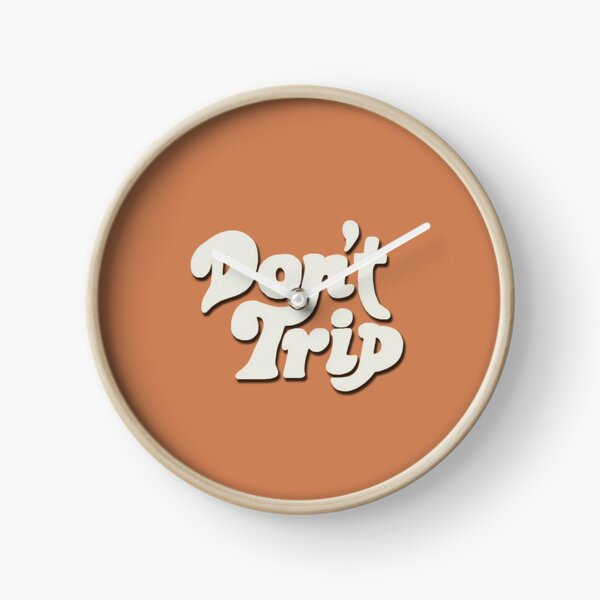 Mac Miller Don't Trip Circles Swimming Text Design Clock