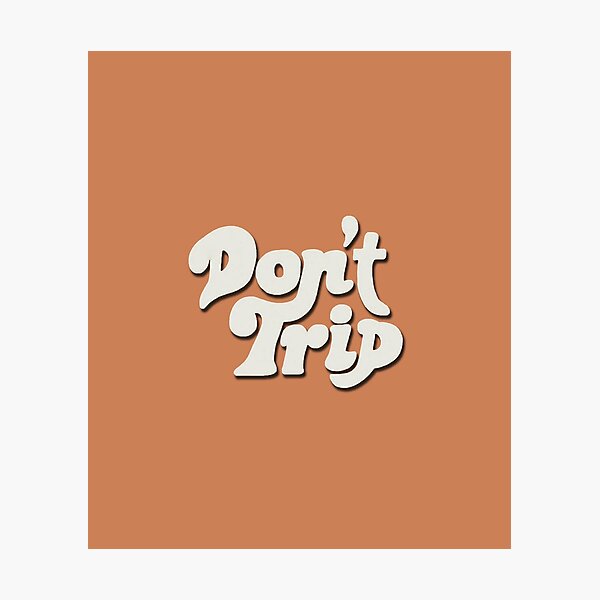 Mac Miller Don't Trip Circles Swimming Text Design Photographic Print