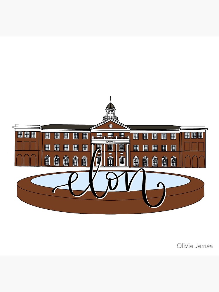 Elon Alamance Fountain Color by lettersbylivi