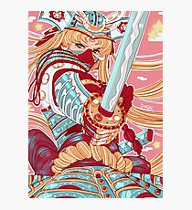 Samurai Moon Photographic Print