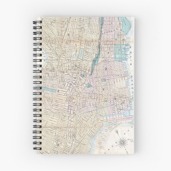 Item preview, Vintage Map of Jersey City and Hoboken (1886) designed and sold by BravuraMedia.