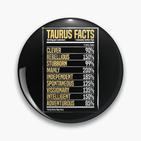 Item preview, Taurus Facts - 1 Awesome Zodiac Sign - Serving per Container designed and sold by Maindy.