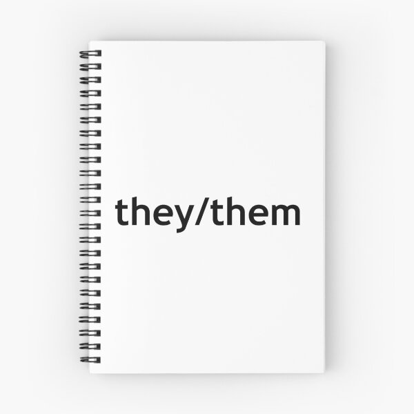 Item preview, They/Them Pronouns Black Blocky designed and sold by BethYates.