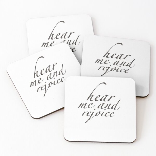 Item preview, hear me and rejoice caligraphy designed and sold by deakylovebot.